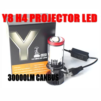 1PC Y8 H4 LED Svjetla Automobila H4 Mini Projektor Objektiv 6000 Do Super Svijetle 34000LM Canbus LED Y7D Y6 Moto Auto Žarulje Visoka Niska